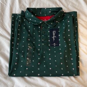 NWT Walter Hagen Holiday Golf Polo